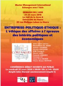 Enterprise - Politics Ethics - University of Le Havre - Business Ethics